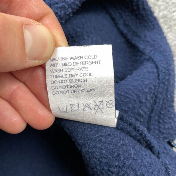 Columbia Steens Mountain Fleece Jacket Mens 3XL Blue 1/4 Snap Button Zip Pocket - Picture 9 of 13